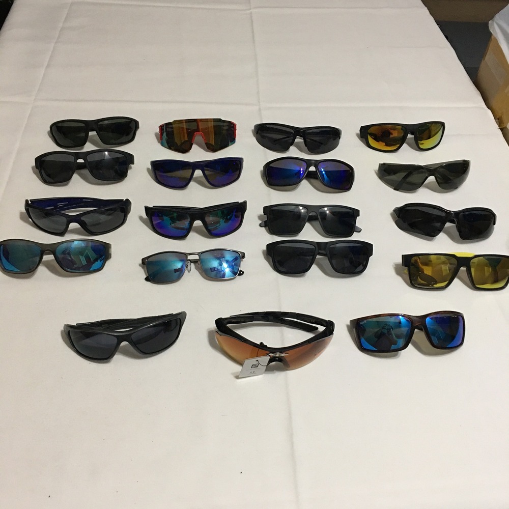 Lot of 19 Mixed Brand Sunglasses Multicolor Sport Wrap X-Loop NWT